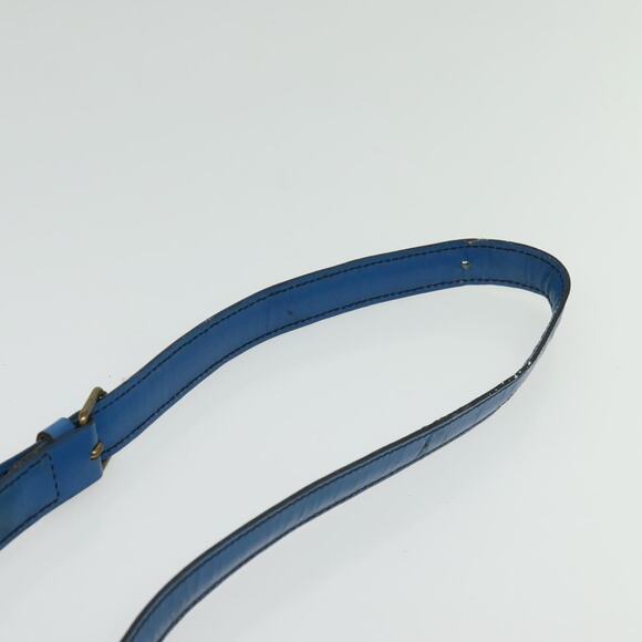 LOUIS VUITTON Epi Cartouchiere MM Shoulder Bag Blue M52245